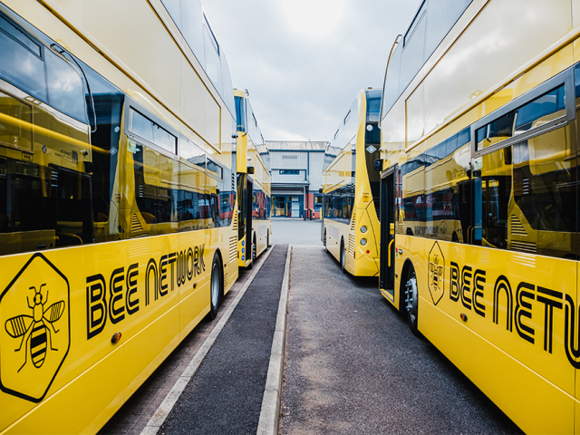 Bee Network buses in Greater Manchester