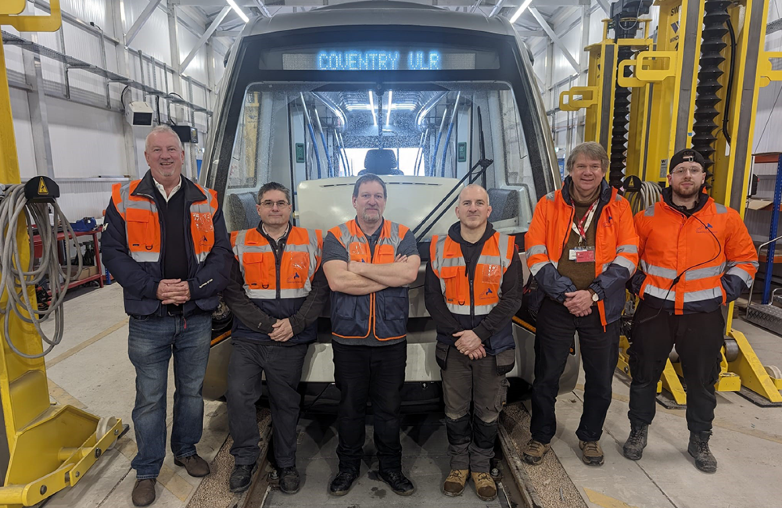 Some of the team behind Coventry Very Light Rail