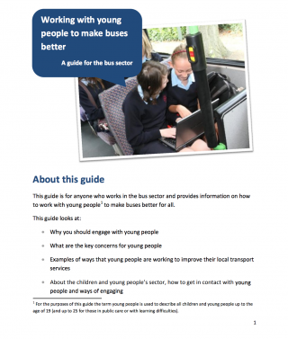 Working with young people to make buses better cover