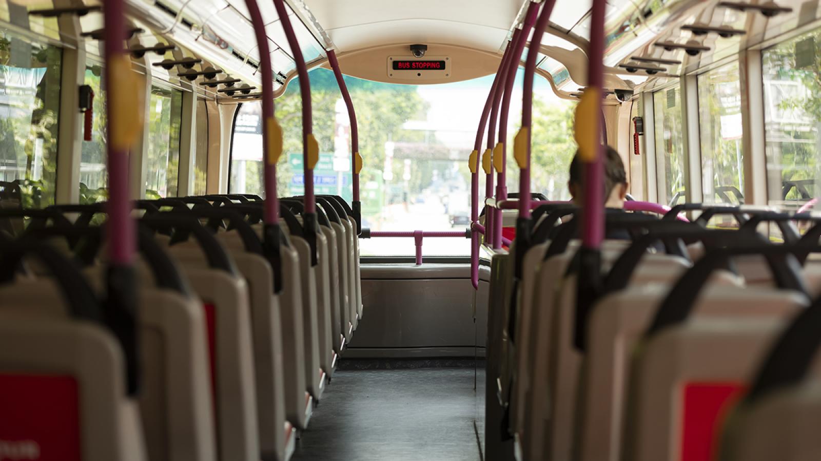 Empty bus image