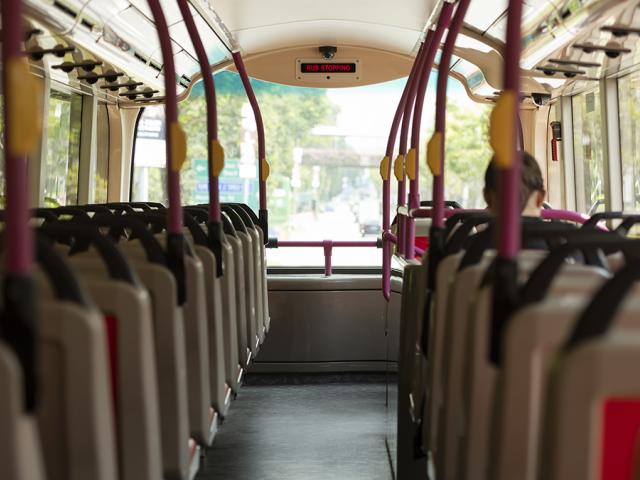 Empty bus image
